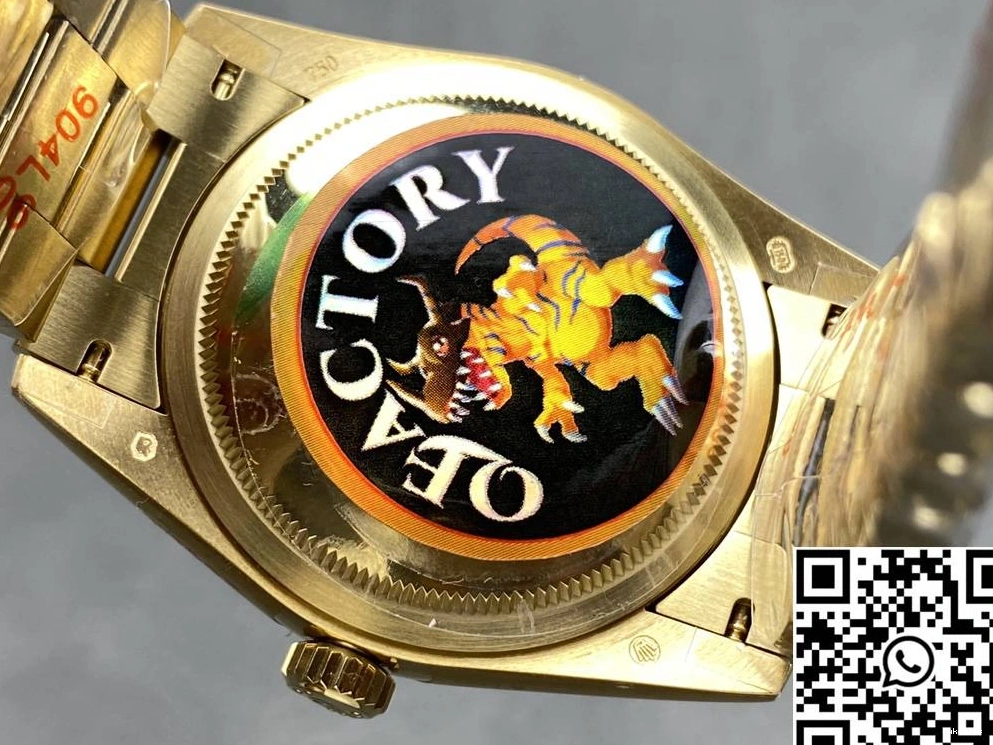 Date v5 Factory Day Green M128238-0130 Gold Yellow Rolex QF Tungsten 36mm Dial Steel 0203